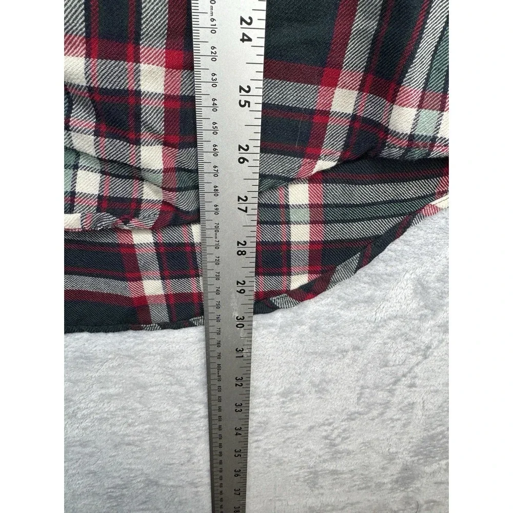 Banana Republic Vintage Wool Plaid Shirt Gray Men's Size M